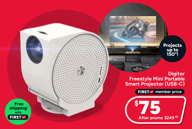 Digitor Freestyle Mini Portable Smart Projector