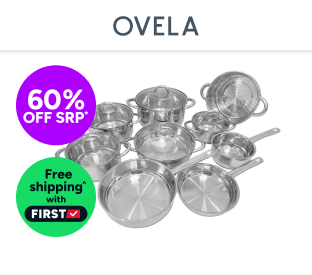 Ovela 9 Piece Stainless Steel Cookware Set Product Image