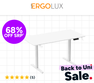 Ergolux Electric Dual Motor Standing Desk 140 x 70cm (White) Product Image