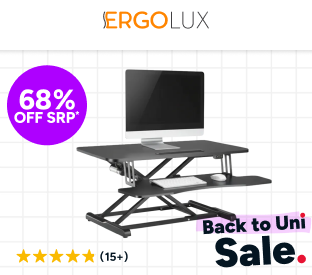 Ergolux EZ Pro Electric Height Adjustable Sit Stand Desk Riser 95cm Product Image