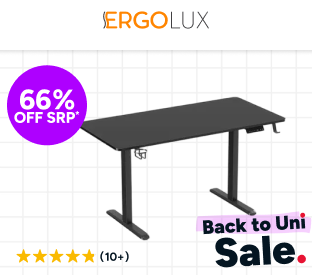 Ergolux Electric Standing Desk 140 x 70cm (Black/Black) Product Image