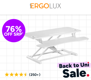 Ergolux Pro Height Adjustable Sit Stand Desk Riser 95cm Product Image