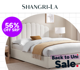 Shangri-La Santorini Boucle Gas Lift Storage Bed Frame (Double) Product Image