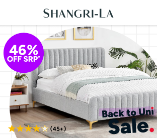 Shangri-La Victoria Bed Frame (Silver, Queen) Product Image