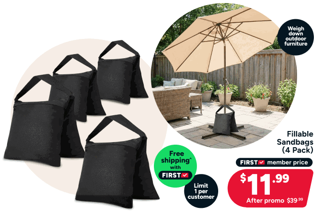 Fillable Sandbags (4 Pack)