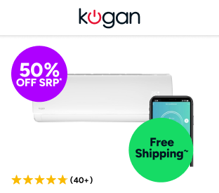 Kogan SmarterHome™ 3.5kW Inverter Split System Air Conditioner (Reverse Cycle) Product Image