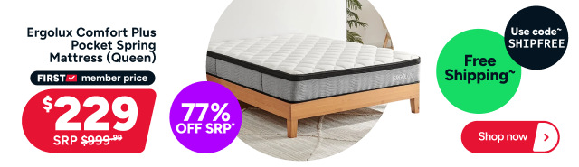 Ergolux Comfort Plus Pocket Spring Mattress (Queen)