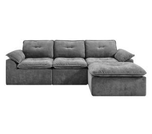 Brosa Castello 4 Seater Compressed Sofa with Ottoman Product Image