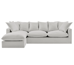 Brosa Palermo 3 Seater Modular Sofa with Left Chaise (Grey) Product Image