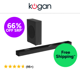 Kogan 5.1.2 Channel 200W Dolby Atmos Soundbar with Wireless Subwoofer Product Image