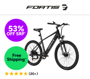 Fortis 27.5“ 36V 10Ah Hybrid Pro Shimano Commuter Electric Mountain Bike Product Image