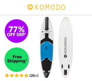 Komodo Adventure Inflatable Stand-Up Paddle Board 10'6" Product Image