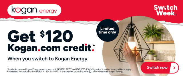 Kogan Energy - Get $120 Kogan credit when you switch ^
