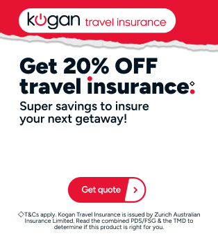 Kogan Travel Insurance Switch Week - 20% off Travel Insurance ◇