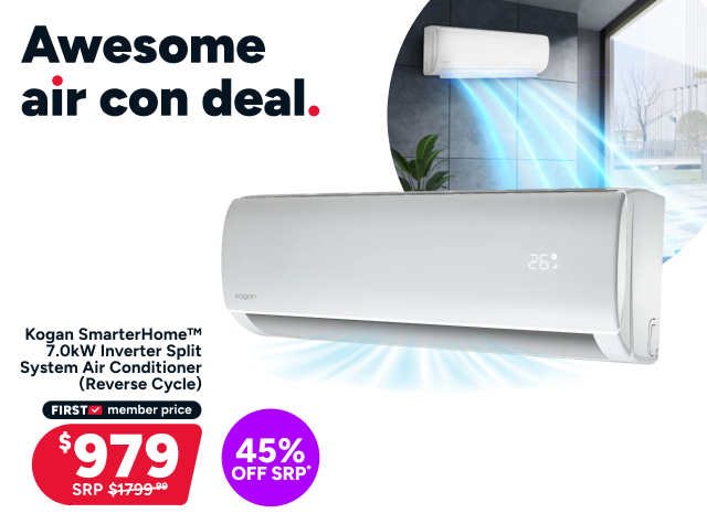 Kogan SmarterHome™ 7.0kW Inverter Split System Air Conditioner (Reverse Cycle)