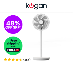 Kogan SmarterHome™ Premium Rechargeable 3D Oscillating DC Fan Product Image