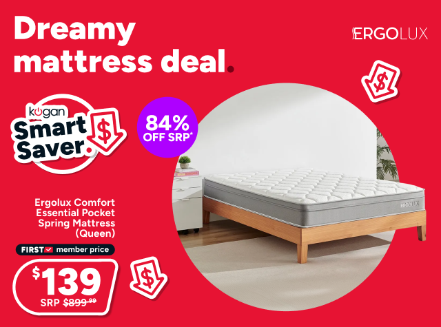 Ergolux Comfort Essential Pocket Spring Mattress (Queen)