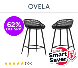 Set of 2 Ovela Leerdam Counter Stools Product Image