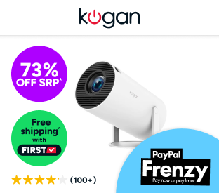 Kogan Freestyle Wi-Fi Projector with 100'' Projector Screen Product Image