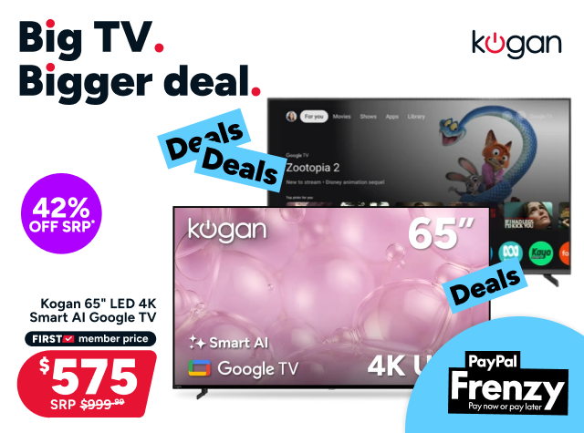 Kogan 65" LED 4K Smart AI Google TV 