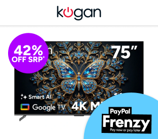 Kogan 75" Mini-LED QLED 4K 144Hz Smart AI Google TV Product Image