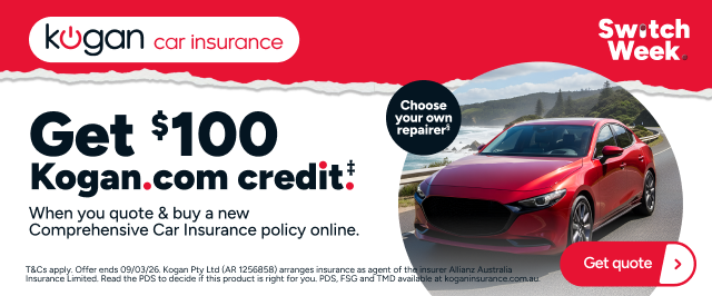 Kogan Car Insurance - Get $100 Kogan.com credit ‡