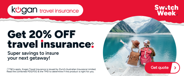 Kogan Travel Insurance Switch Week - Get 20% off Travel Insurance ◇
