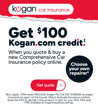 Kogan Car Insurance Switch Week - Get $100 Kogan.com credit ‡
