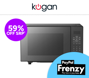 Kogan 32L Inverter Flatbed Microwave with Mirror Finish Product Image