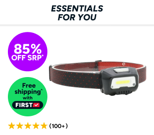 Rechargeable LED Head Torch with Motion Control Product Image