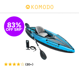 Komodo Inflatable 1 Person Cruiser Kayak Product Image