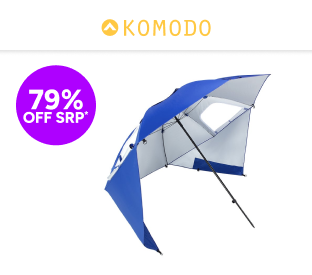 Komodo UPF 50+ Beach Umbrella Shelter Product Image