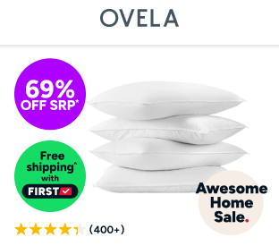 Set of 4 Ovela Hotel Quality Deluxe Bounce Fibre Pillows Product Image