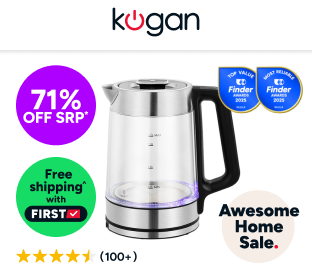 Kogan SmarterHome™ 1.7L Double Wall Glass Smart Kettle Product Image
