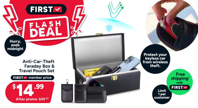 Anti-Car-Theft Faraday Box and Travel Pouch Set