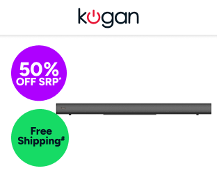 Kogan 2.1 Channel 110W Dolby Soundbar with Built-in Subwoofer Product Image