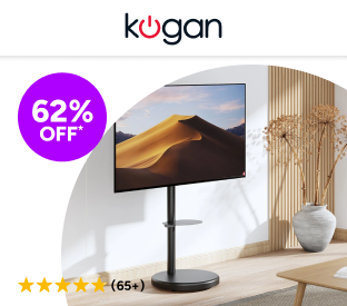 Kogan Portable TV Floor Stand for 37" - 86" TVs (Black) Product Image