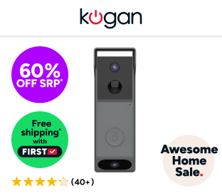 Kogan SmarterHome™ Security Dual Camera Video Doorbell 4 Product Image
