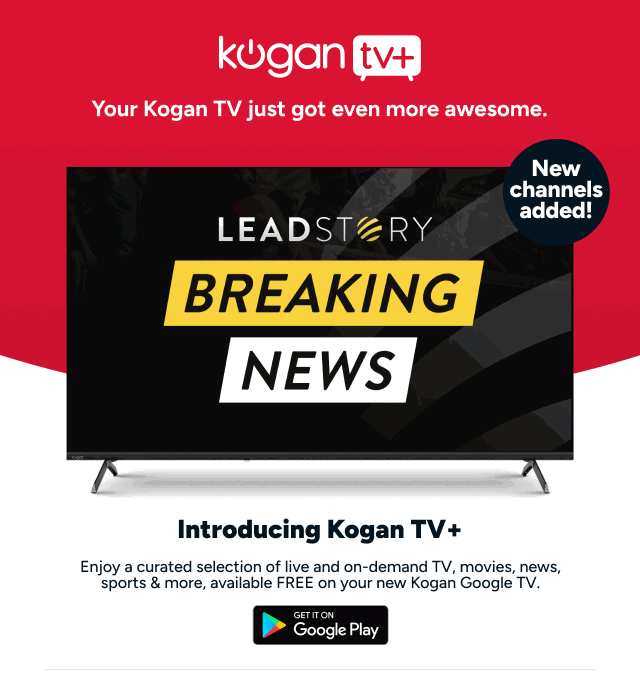 Kogan TV+ - New channels added