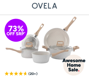 Ovela 5 Piece Granite Non-Stick Induction Cookware Set Product Image