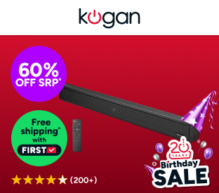 Kogan 2.1 Channel 140W Dolby Atmos Soundbar with Built-in Subwoofer Product Image