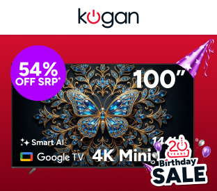 Kogan 100" Mini-LED QLED 4K 144Hz Smart AI Google TV Product Image