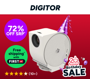 Digitor Freestyle Mini Portable Smart Projector  Product Image