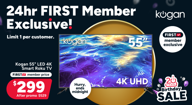 Kogan 55 Inch LED 4K Smart Roku TV