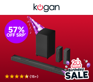 Kogan 9.1.4 Channel Dolby Atmos Soundbar with Wireless Subwoofer & Rear Speakers Product Image