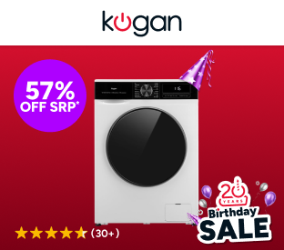 Kogan 7.5kg Front Load BLDC Inverter Washing Machine (White) Product Image