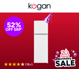 Kogan 247L Top Mount Fridge (White) Product Image