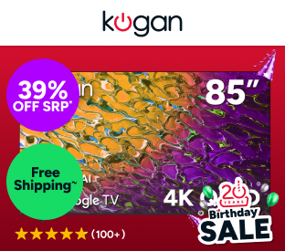 Kogan 85" QLED 4K Smart AI Google TV Product Image