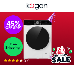 Kogan 8.5kg Front Load BLDC Inverter Washing Machine (White) Product Image