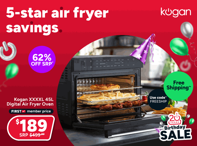 Kogan XXXXL 45L Digital Air Fryer Oven